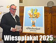 Oktoberfest-Plakatwettbewerb 2025: Amiera Harithas und Dinah-Charles Francis aus München gestalten das Wiesnplakat 2025 (©Foto: Stefan Rescher)